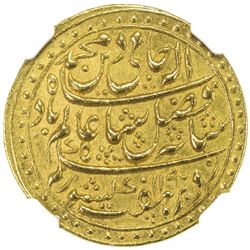 BENGAL PRESIDENCY: AV mohur (12.36g), "Murshidabad", AH1197 year 19. NGC MS64