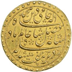 BENGAL PRESIDENCY: AV mohur (12.38g), "Murshidabad", AH1202 year 19. EF