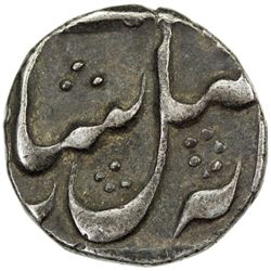 BENGAL PRESIDENCY: AR 1/4 rupee (2.88g), "Murshidabad", year 15. VF-EF