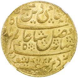 BENGAL PRESIDENCY: AV mohur (12.34g), "Murshidabad", AH1202 year 19. NGC MS66