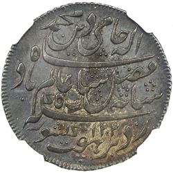 BENGAL PRESIDENCY: AR rupee (11.63g), "Murshidabad", AH1202 year 19. NGC AU58