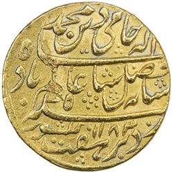 BENGAL PRESIDENCY: AV mohur (12.33g), Azimabad (Patna), AH1183 year 10 (1769). EF