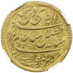 BENGAL PRESIDENCY: AV mohur (12.35g), "Murshidabad", AH1202 year 19. NGC MS63