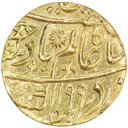BENGAL PRESIDENCY: AV mohur (10.74g), Muhammadabad Benares, AH1199 years 17 & 26. EF