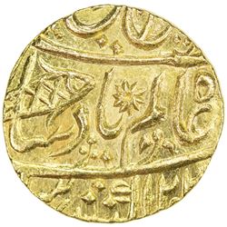 BENGAL PRESIDENCY: AV mohur (10.83g), Muhammadabad Benares, AH1202 years 17 & 29. EF