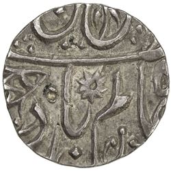 BENGAL PRESIDENCY: AR 1/4 rupee (2.80g), Muhammadabad Benares, year 46. EF