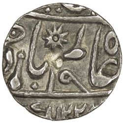BENGAL PRESIDENCY: AR 1/4 rupee (2.78g), Muhammadabad Benares, AH122x year 49. VF-EF