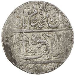 BENGAL PRESIDENCY: AR nazarana rupee (11.14g), Shahjahanabad, AH1218 year 46. EF-AU