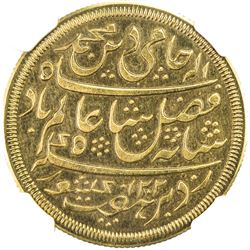 BENGAL PRESIDENCY: AV mohur pattern (13.30g), "Murshidabad", AH1202 year 19. NGC PF64