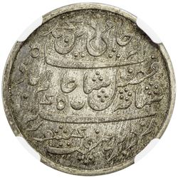 BENGAL PRESIDENCY: AR 1/2 rupee (5.78g), Farrukhabad, year 45. NGC PF63