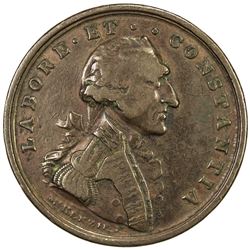 BENGAL PRESIDENCY: George III, 1760-1820, AE medal (13.24g), AH1211 (=1796). F-VF