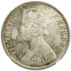 BRITISH INDIA: Victoria, Empress, 1876-1901, AR rupee, 1901-C. NGC MS65