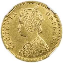 BRITISH INDIA: Victoria, Empress, 1876-1901, AV mohur, 1884(c). NGC MS62