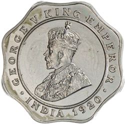 BRITISH INDIA: George V, 1910-1936, 4 annas, 1920(b). PCGS PF62
