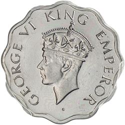 BRITISH INDIA: George VI, 1937-1947, anna, 1940(c). PCGS PF63