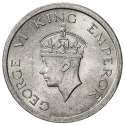 BRITISH INDIA: George VI, 1937-1947, rupee, 1947(l). UNC
