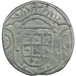 DIU: Jose, 1750-1777, tutenag 20 bazarucas (15.10g), 1777. VF
