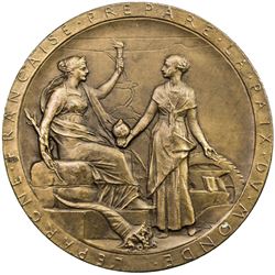 EGYPT: AE medal (35.84g), 1869. AU