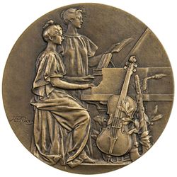 EGYPT: AE medal (78g), 1908. EF-AU