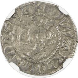 ENGLAND: Edward III, 1327-1377, AR penny, London. NGC EF45