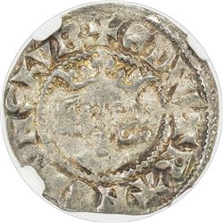 ENGLAND: Edward III, 1327-1377, AR penny, London. NGC EF45