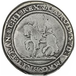 ENGLAND: Charles I, 1625-1649, AR 1/2 pound, Shrewsbury mint, 1642. VG-F