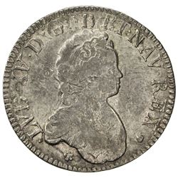 FRANCE: Louis XV, 1715-1774, AR ecu (30.45g), Paris, 1716-A. EF