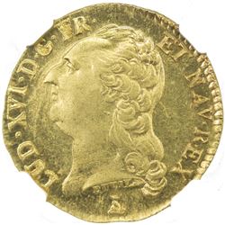 FRANCE: Louis XVI, 1774-1790, AV louis d'or, Nantes, 1786-T. NGC MS65