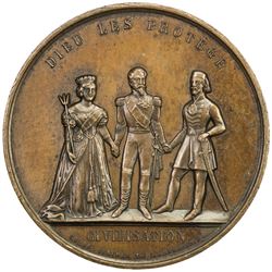 FRANCE: AE medal, 1854. EF