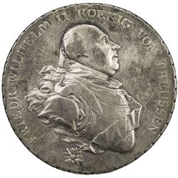 PRUSSIA: Friedrich Wilhelm II, 1786-1797, AR thaler, 1794. VF