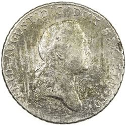 SAXONY: Friedrich August III, 1763-1806, AR thaler, 1771. EF-AU