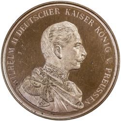 GERMANY: Wilhelm II, 1888-1918, AE shooting medal (26.54g), 1891 (1893). PF