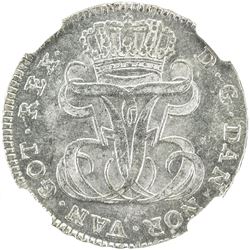 NORWAY: Frederik V, 1746-1766, AR 24 skilling, 1763. NGC MS63