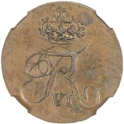 NORWAY: Frederik VI, 1808-1814, AE 2 skilling, 1810. NGC MS62