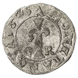 REVAL: Gustav II Adolph of Sweden, 1611-1632, AR ore (1.70g), 1625. UNC