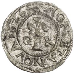 REVAL: Gustav II Adolph of Sweden, 1611-1632, AR ore (1.41g), 1626. UNC