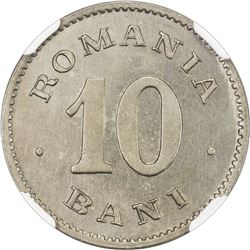 ROMANIA: Carol I, King, 1881-1914, 10 bani, 1900. NGC PF65