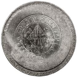 MAJORCA: Fernando VII, 1808-1833, AR 5 pesetas, 1823. VF