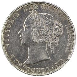 NEWFOUNDLAND: Victoria, 1837-1901, AR 50 cents, 1888. VF-EF