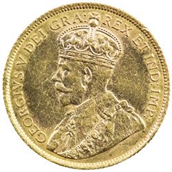 CANADA: George V, 1910-1936, AV 5 dollars, 1914. UNC