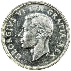 CANADA: George VI, 1936-1952, AR dollar, 1948. NGC MS62