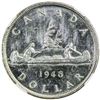 Image 2 : CANADA: George VI, 1936-1952, AR dollar, 1948. NGC MS62