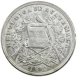 GUATEMALA: AR peso, 1882. AU