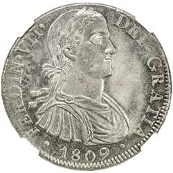 MEXICO: Fernando VII, 1808-1821, AR 8 reales, 1809-Mo. NGC MS64