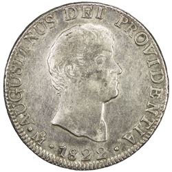MEXICO: Augustin I Iturbide, 1822-1823, AR 8 reales, 1822. EF