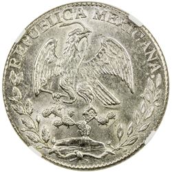 MEXICO: AR 4 reales, 1868/58-Go. NGC MS64