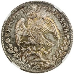 MEXICO: AR 8 reales, 1886-Zs. NGC MS65