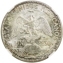 MEXICO: AR peso, 1913. NGC MS65