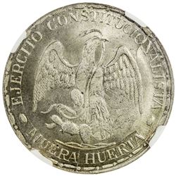 DURANGO: AR peso, 1914. NGC MS64