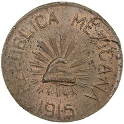 JALISCO: AE 5 centavos, 1915. UNC
